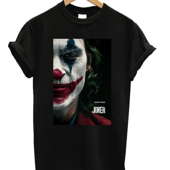 Joker Joaquin Phoenix Poster T Shirt Retro Movie Graphic Fan Gift Vintage Meme - Picture 1 of 5
